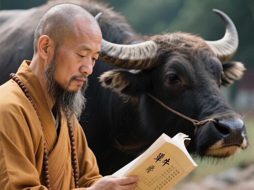 犟牛居士并非传统意义上的出家人，他是一个普通人，却